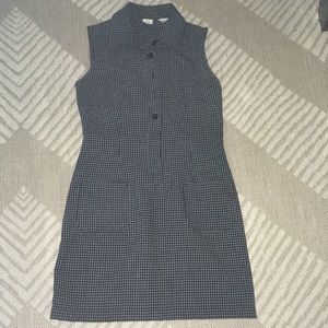 Vintage GAP navy pattern polyester sheath dress